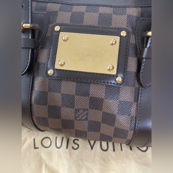 Louis Vuitton Damier Ebene Berkeley Bag Medium Tote EUC - Picture 6 of 10